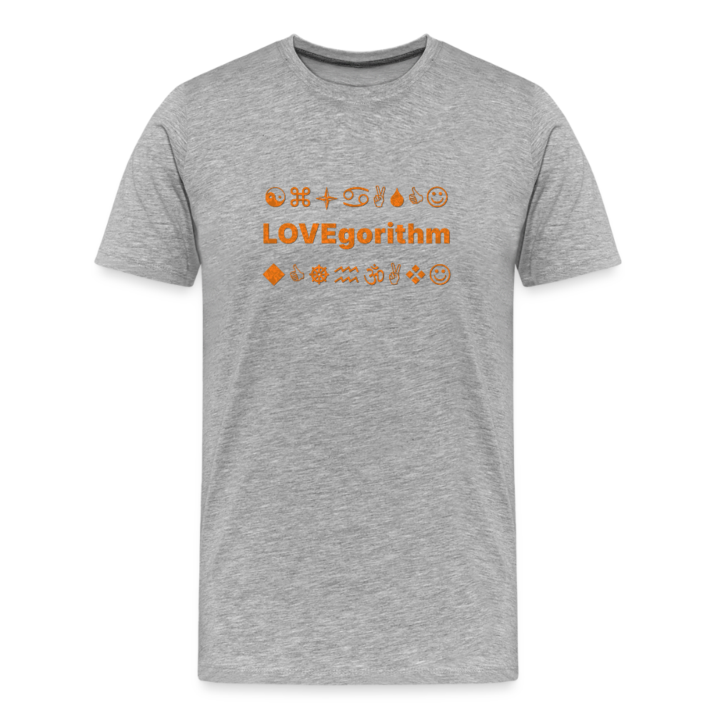 Men’s Premium Organic Cotton T-Shirt - LOVEgorithm - heather gray