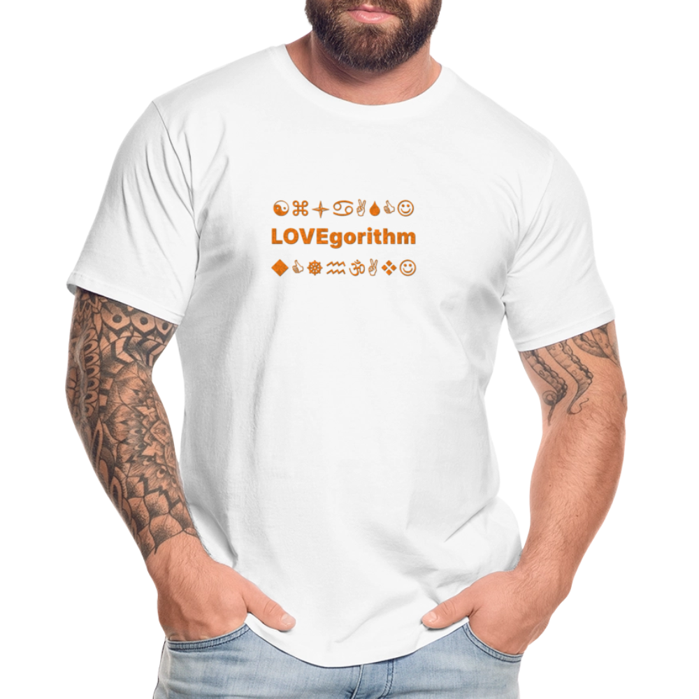 Men’s Premium Organic Cotton T-Shirt - LOVEgorithm - white
