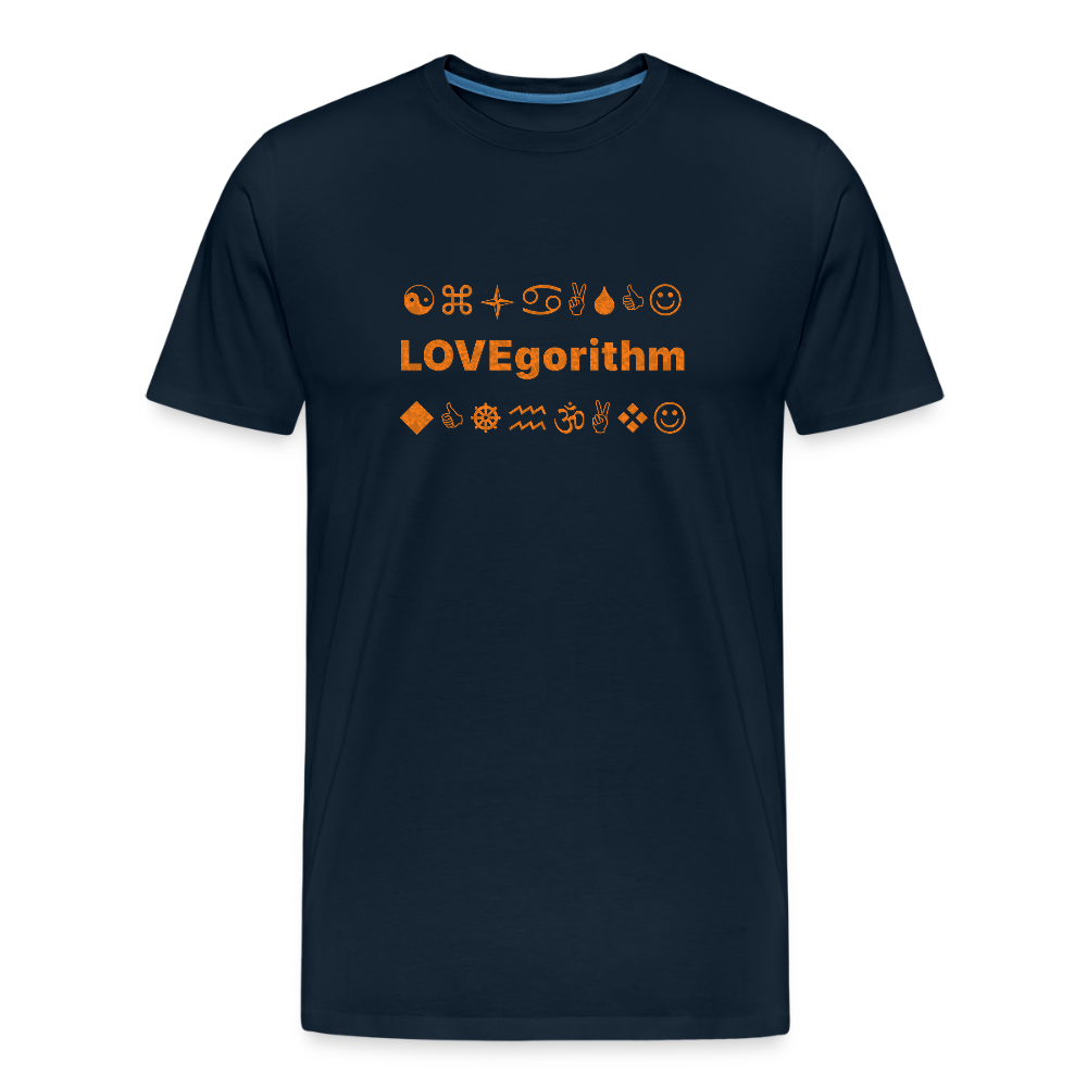 Men’s Premium Organic Cotton T-Shirt - LOVEgorithm - deep navy