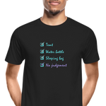 Men’s Premium Organic Cotton T-Shirt - Festival Checklist - black