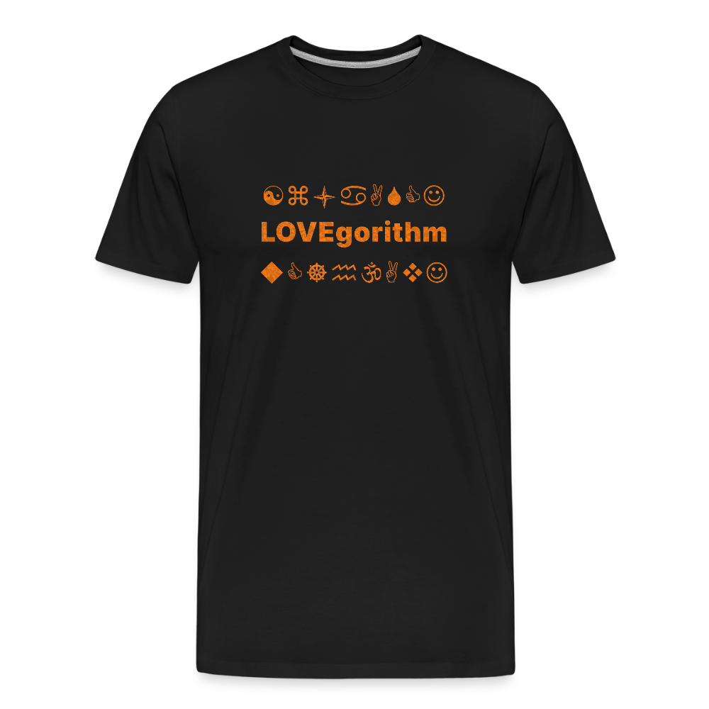 Men’s Premium Organic Cotton T-Shirt - LOVEgorithm - black