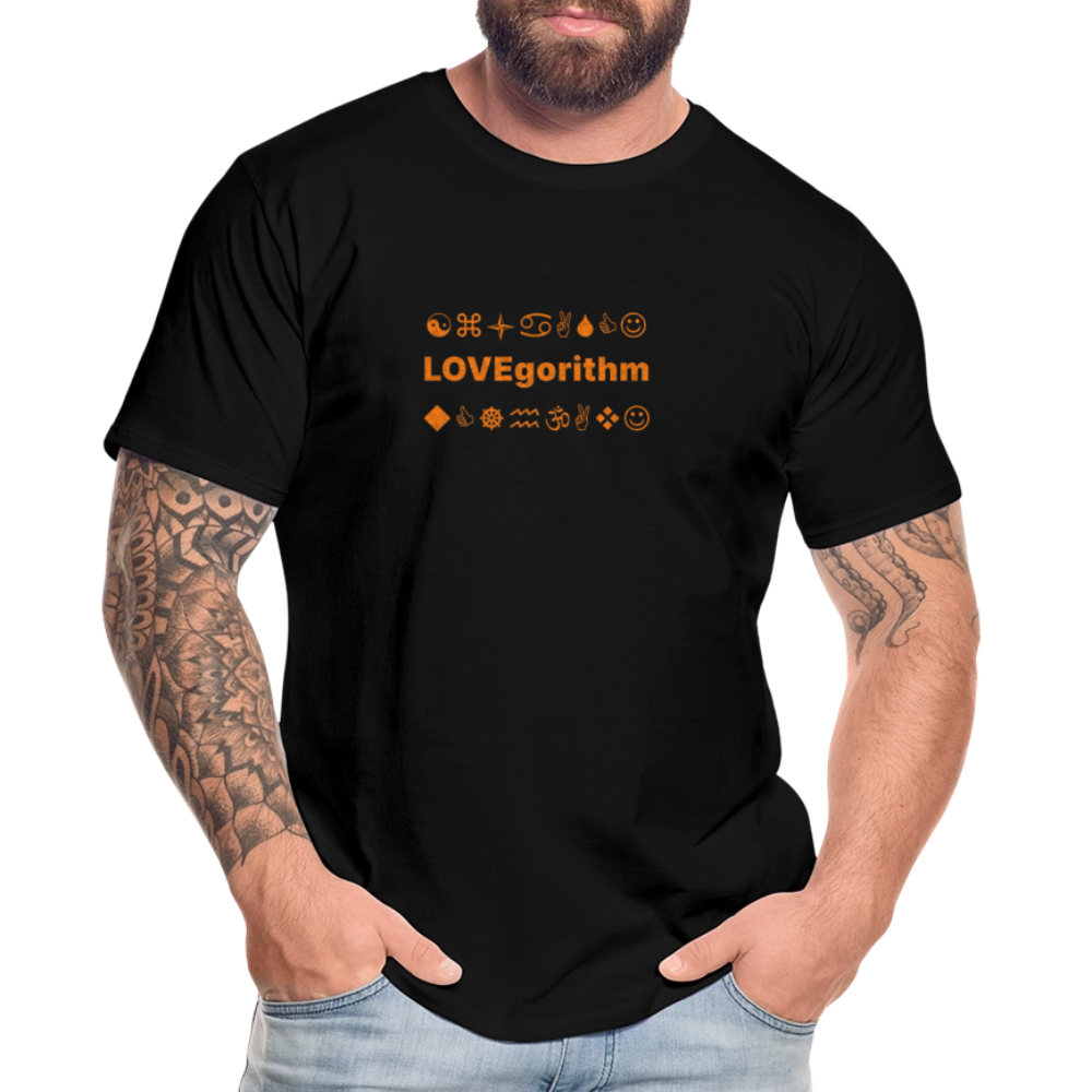 Men’s Premium Organic Cotton T-Shirt - LOVEgorithm - black