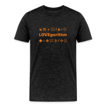 Men’s Premium Organic Cotton T-Shirt - LOVEgorithm - charcoal grey