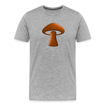 Men’s Premium Organic T-Shirt - Mushroom Icon - heather gray