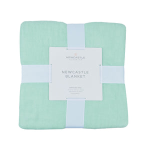 Bamboo Oversized King Bed Blanket - Seafoam Green