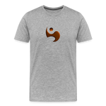 Men’s Premium Organic Cotton T-Shirt - FrequencyBeat Icon - heather gray