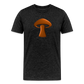 Men’s Premium Organic T-Shirt - Mushroom Icon - charcoal grey