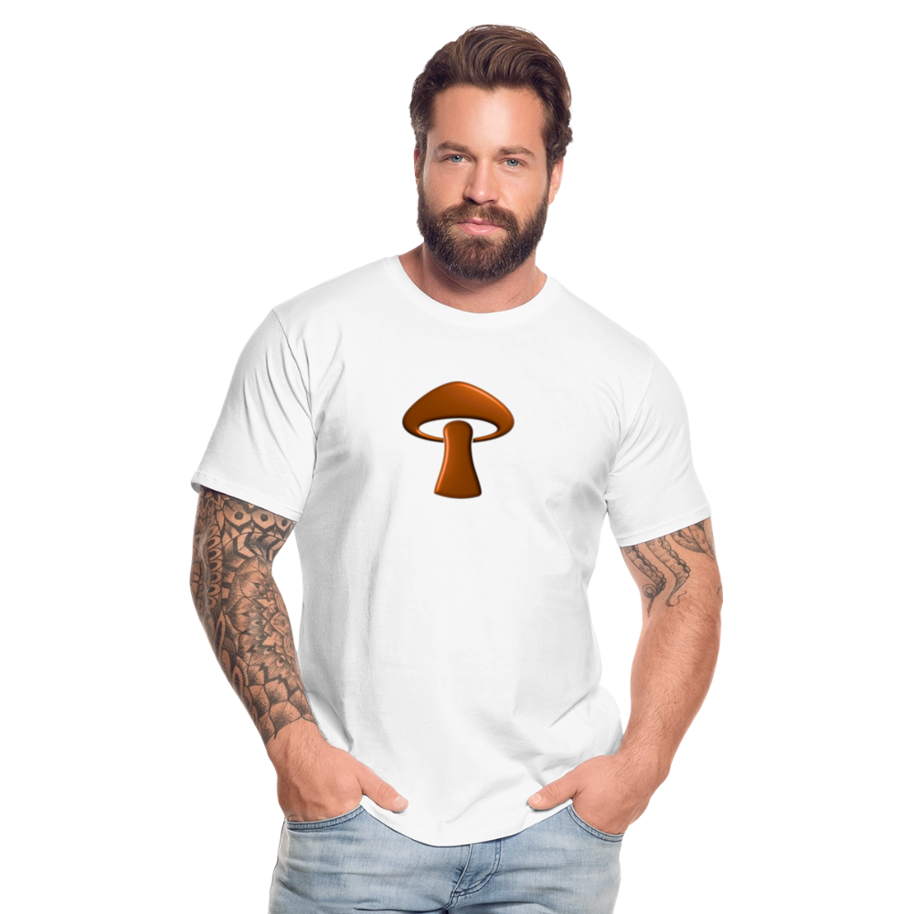 Men’s Premium Organic T-Shirt - Mushroom Icon - white