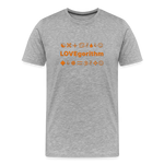 Men’s Premium Organic Cotton T-Shirt - LOVEgorithm - heather gray