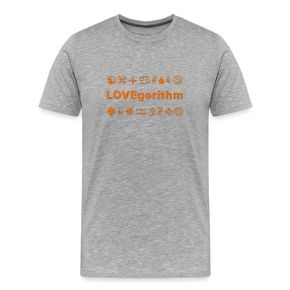 Men’s Premium Organic Cotton T-Shirt - LOVEgorithm - heather gray