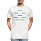 International Hugger - Men’s Organic Cotton T-Shirt - white