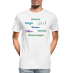 International Hugger - Men’s Organic Cotton T-Shirt - white