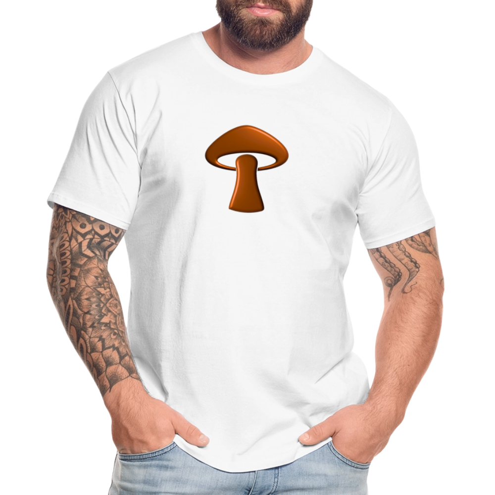 Men’s Premium Organic T-Shirt - Mushroom Icon - white