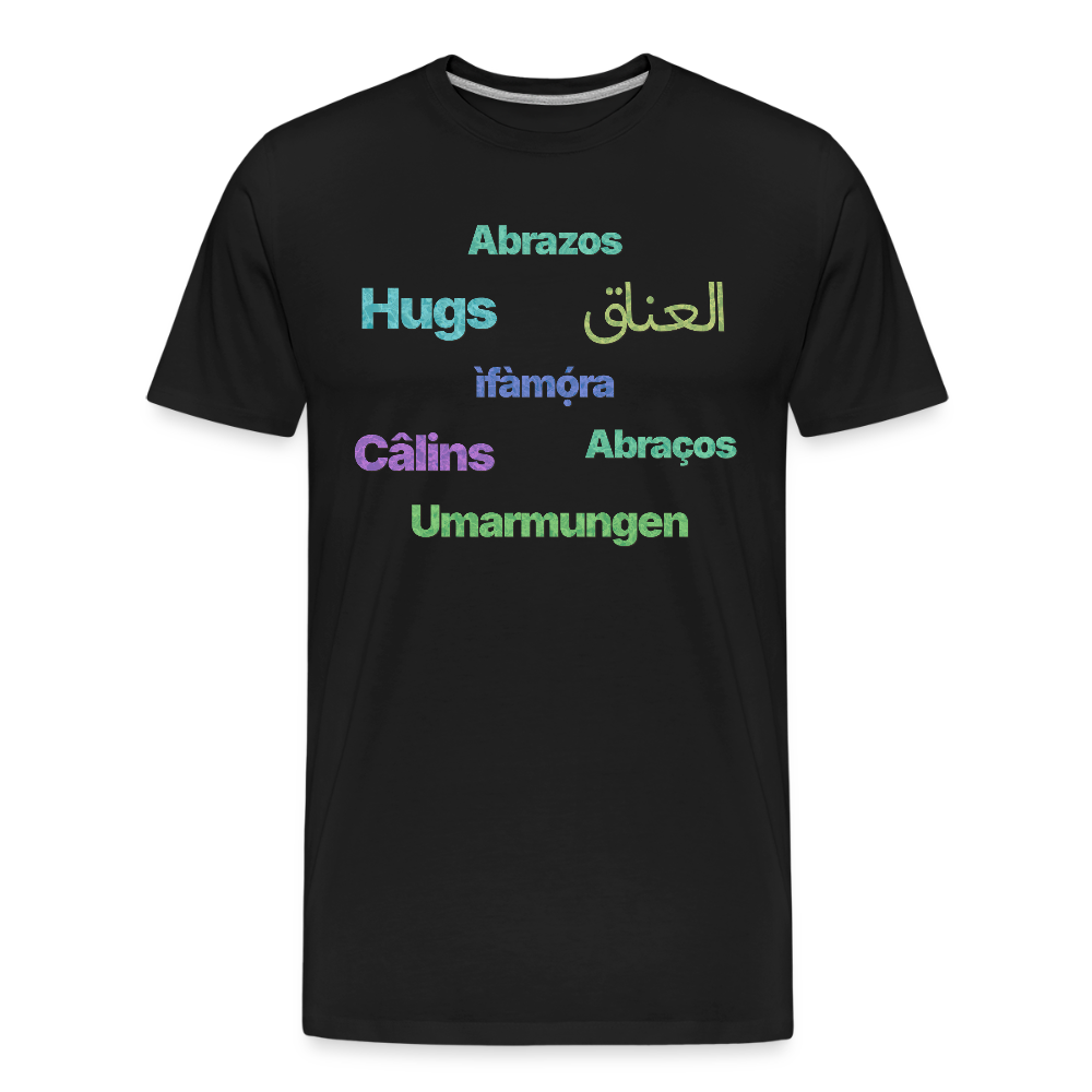 International Hugger - Men’s Organic Cotton T-Shirt - black