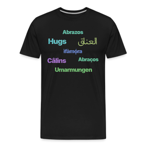 International Hugger - Men’s Organic Cotton T-Shirt - black