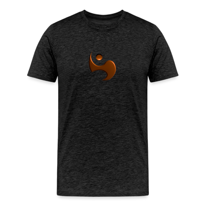 Men’s Premium Organic Cotton T-Shirt - FrequencyBeat Icon - charcoal grey