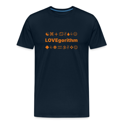 Men’s Premium Organic Cotton T-Shirt - LOVEgorithm - deep navy