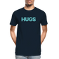 Hugs - Men’s Organic Cotton T-Shirt - deep navy