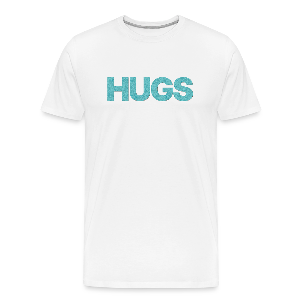 Hugs - Men’s Organic Cotton T-Shirt - white