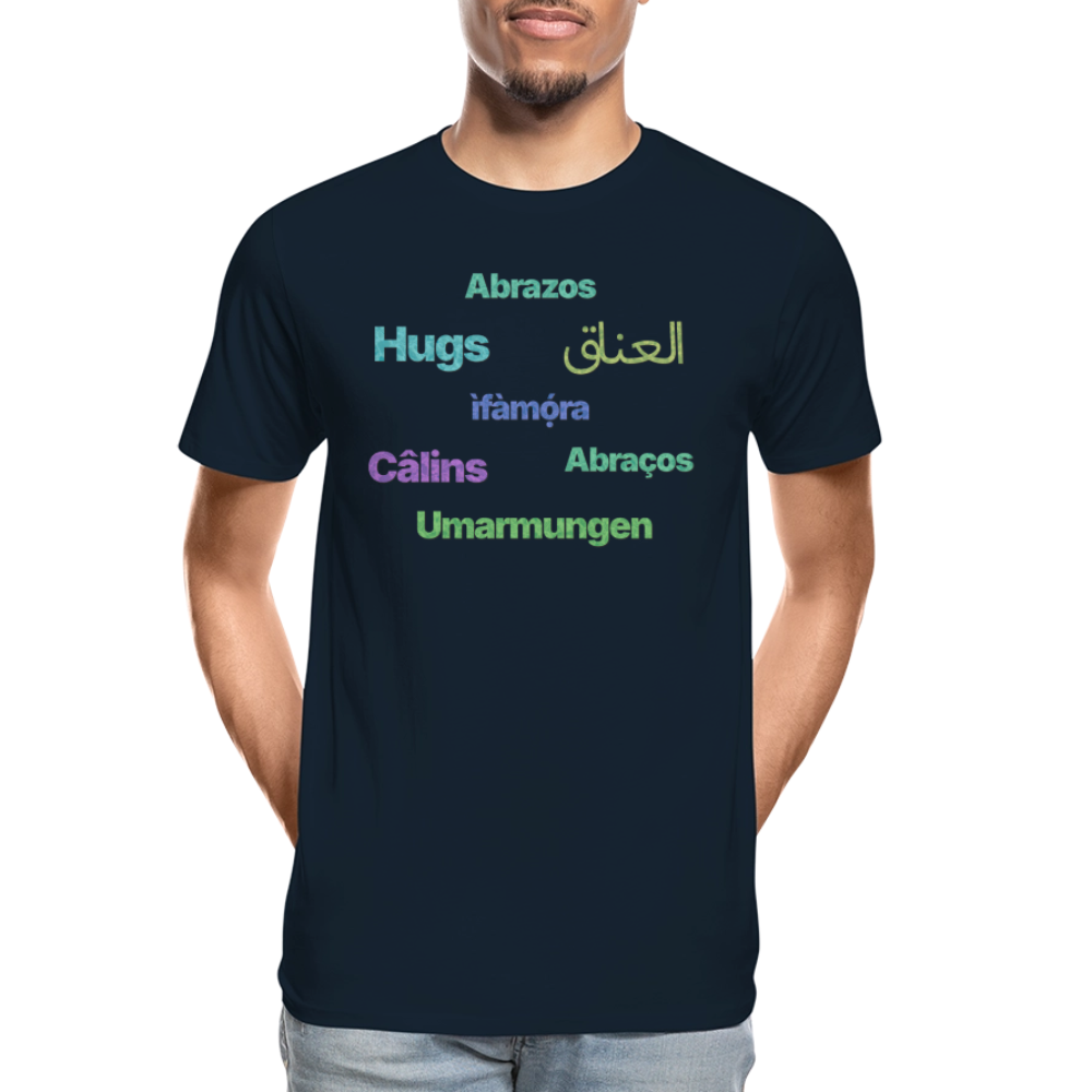 International Hugger - Men’s Organic Cotton T-Shirt - deep navy