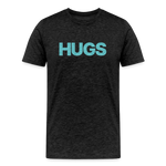 Hugs - Men’s Organic Cotton T-Shirt - charcoal grey