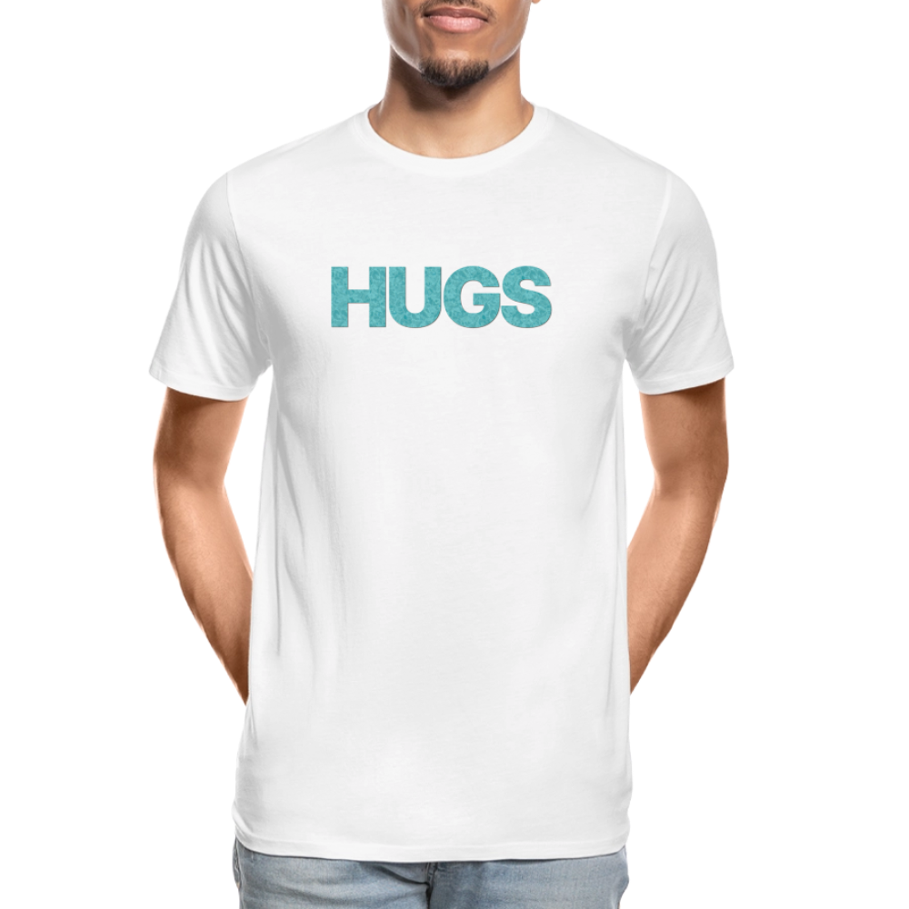 Hugs - Men’s Organic Cotton T-Shirt - white