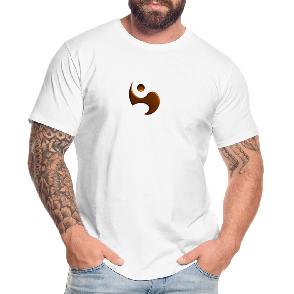 Men’s Premium Organic Cotton T-Shirt - FrequencyBeat Icon - white