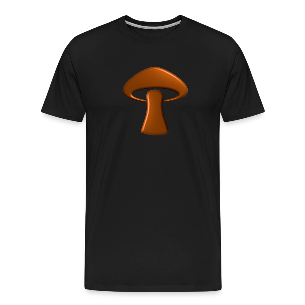 Men’s Premium Organic T-Shirt - Mushroom Icon - black