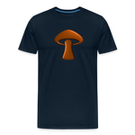 Men’s Premium Organic T-Shirt - Mushroom Icon - deep navy