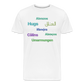 International Hugger - Men’s Organic Cotton T-Shirt - white