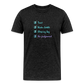 Men’s Premium Organic Cotton T-Shirt - Festival Checklist - charcoal grey