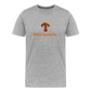 Men’s Premium Organic Cotton T-Shirt - Stay tuned in - heather gray