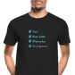 Men’s Premium Organic Cotton T-Shirt - Festival Checklist - black