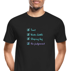 Men’s Premium Organic Cotton T-Shirt - Festival Checklist - black