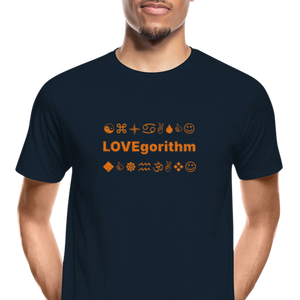 Men’s Premium Organic Cotton T-Shirt - LOVEgorithm - deep navy