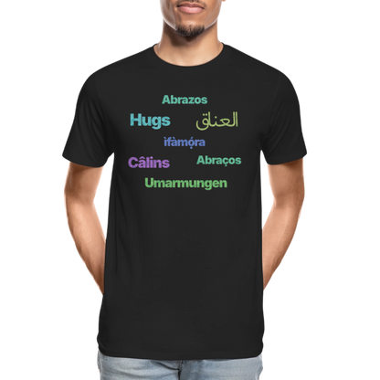 International Hugger - Men’s Organic Cotton T-Shirt - black