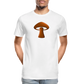 Men’s Premium Organic T-Shirt - Mushroom Icon - white