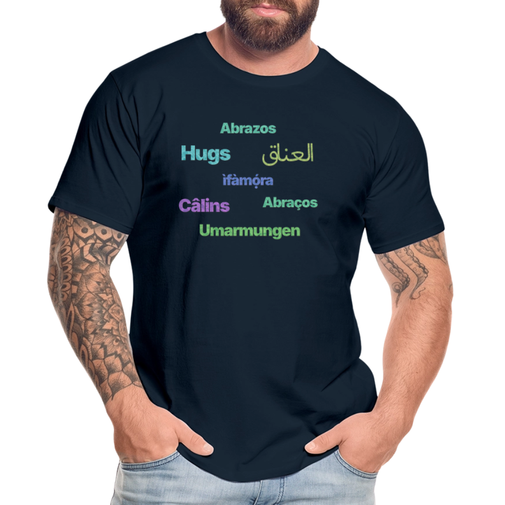 International Hugger - Men’s Organic Cotton T-Shirt - deep navy