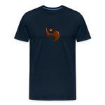 Men’s Premium Organic Cotton T-Shirt - FrequencyBeat Icon - deep navy