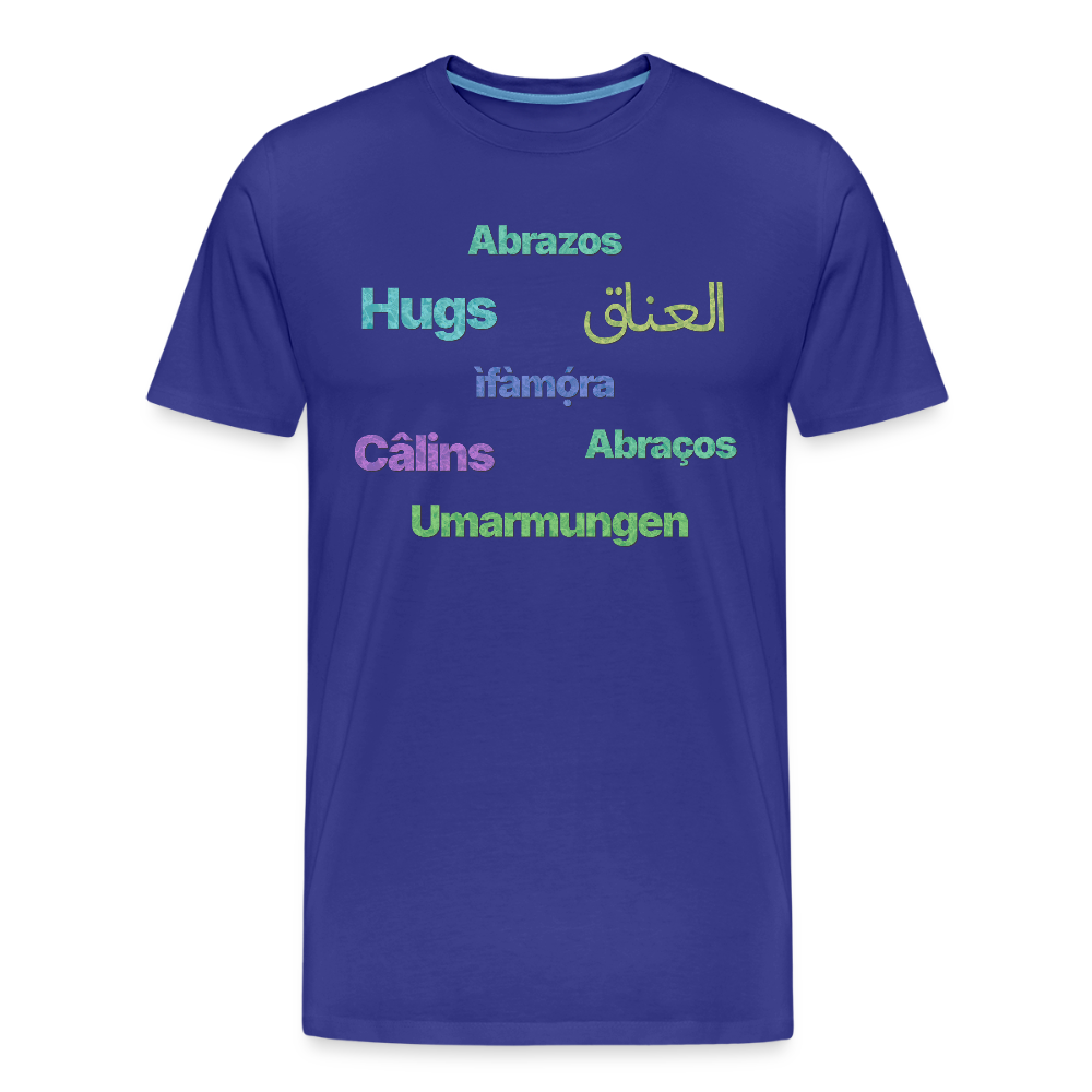 International Hugger - Men’s Organic Cotton T-Shirt - royal blue