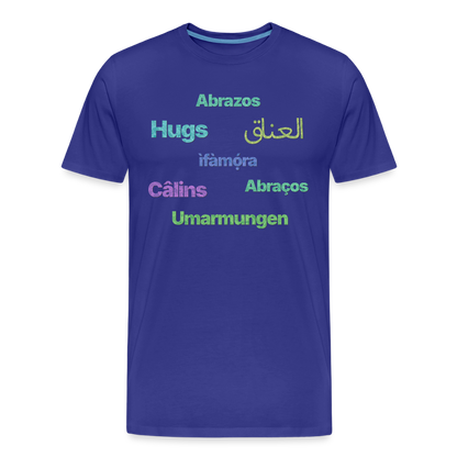 International Hugger - Men’s Organic Cotton T-Shirt - royal blue