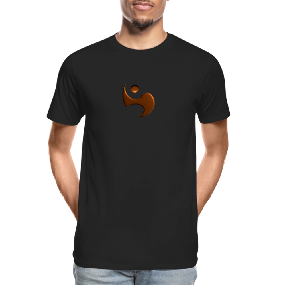 Men’s Premium Organic Cotton T-Shirt - FrequencyBeat Icon - black