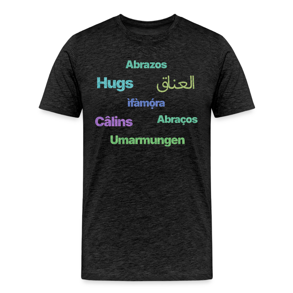 International Hugger - Men’s Organic Cotton T-Shirt - charcoal grey