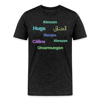 International Hugger - Men’s Organic Cotton T-Shirt - charcoal grey