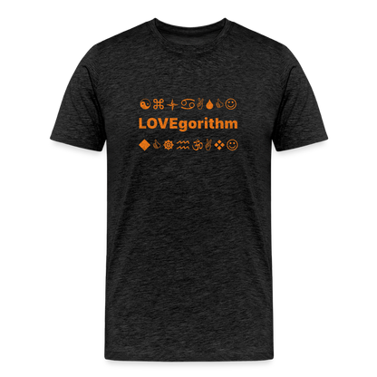 Men’s Premium Organic Cotton T-Shirt - LOVEgorithm - charcoal grey