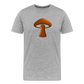 Men’s Premium Organic T-Shirt - Mushroom Icon - heather gray