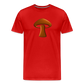 Men’s Premium Organic T-Shirt - Mushroom Icon - red