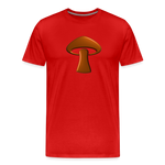 Men’s Premium Organic T-Shirt - Mushroom Icon - red