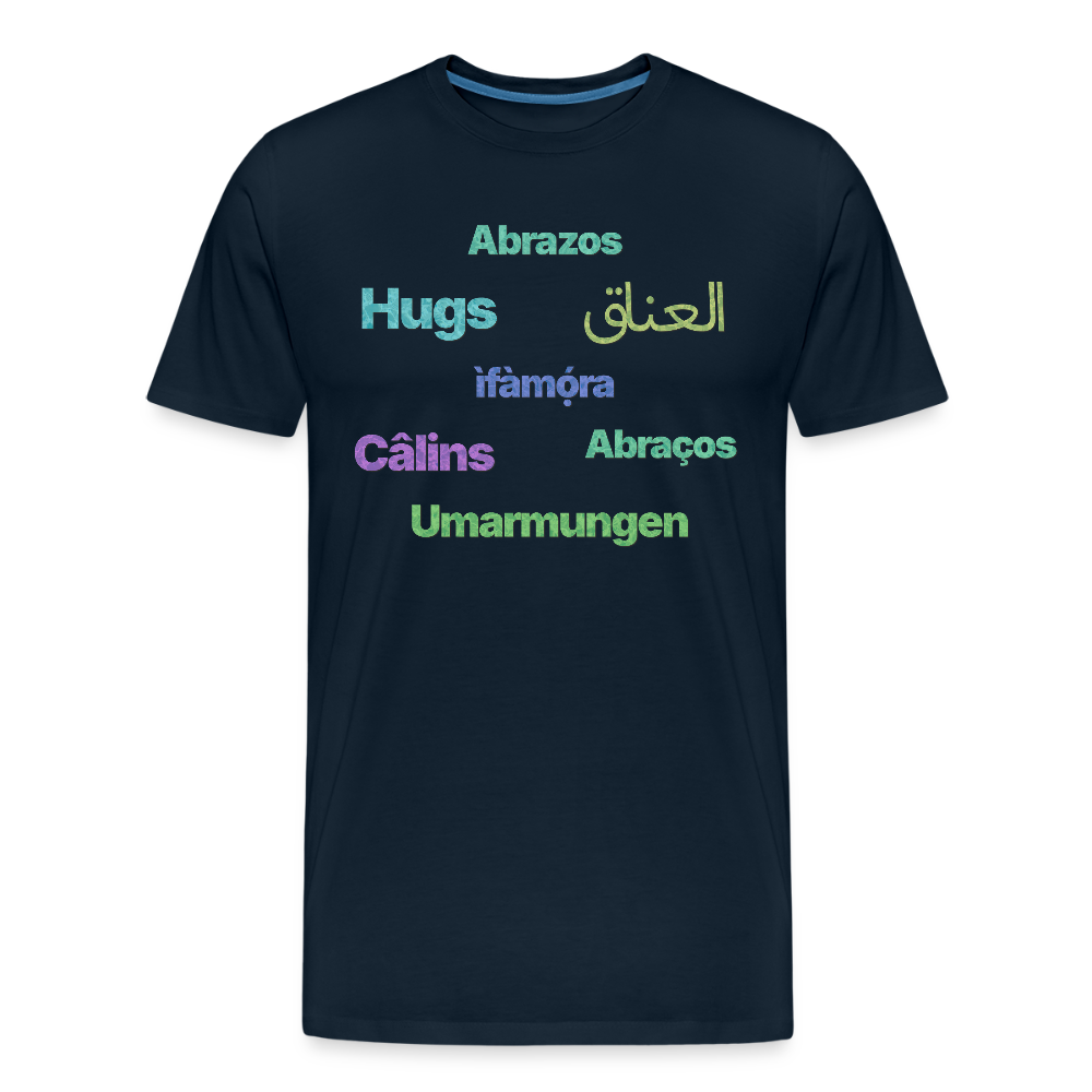 International Hugger - Men’s Organic Cotton T-Shirt - deep navy