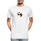 Men’s Premium Organic Cotton T-Shirt - FrequencyBeat Icon - white